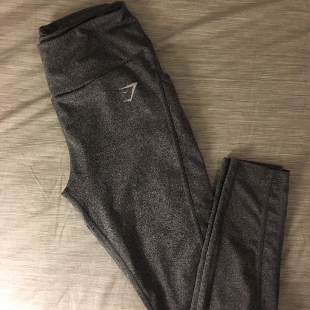 Gymshark Dry Sculpture Grey Legging (no mesh) med